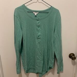 Time and Tru XL green long sleeve shirt